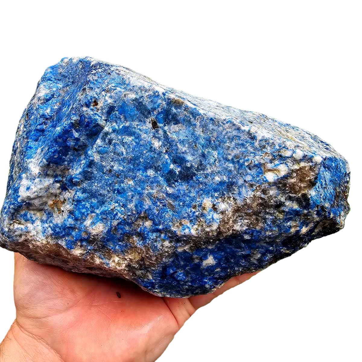 Lapis Lazuli Cutting Rough Chunk!