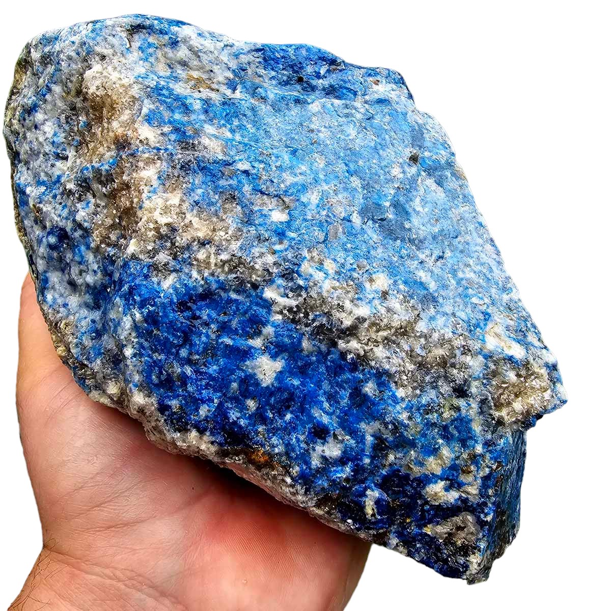 Lapis Lazuli Cutting Rough Chunk!