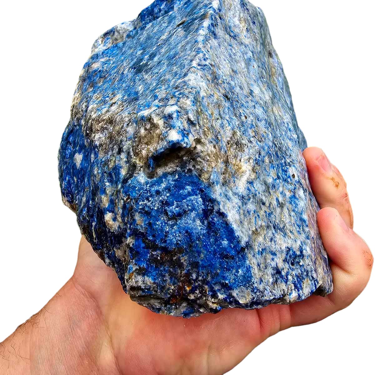 Lapis Lazuli Cutting Rough Chunk!