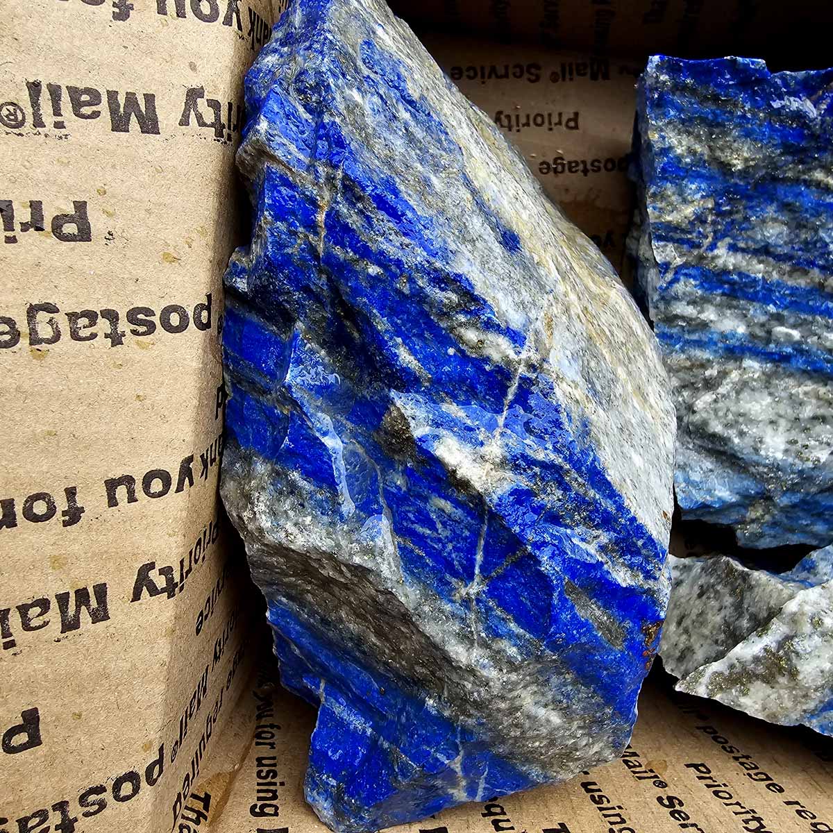 Lapis Lazuli Lapidary Cutting Rough Flatrate!  Deep Blue!