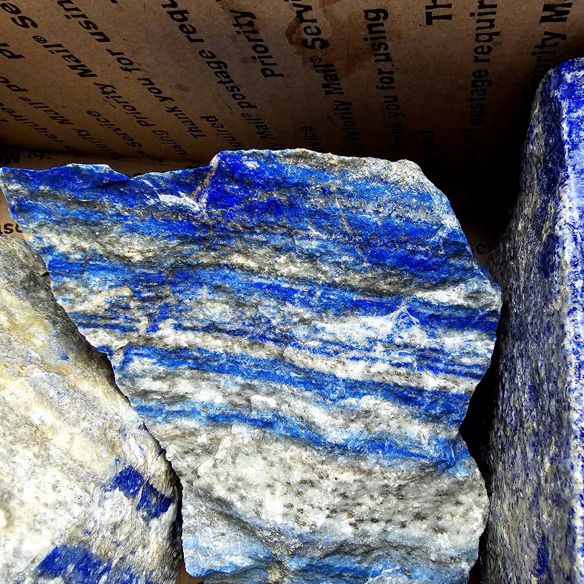 Lapis Lazuli Lapidary Cutting Rough Flatrate!  Deep Blue!