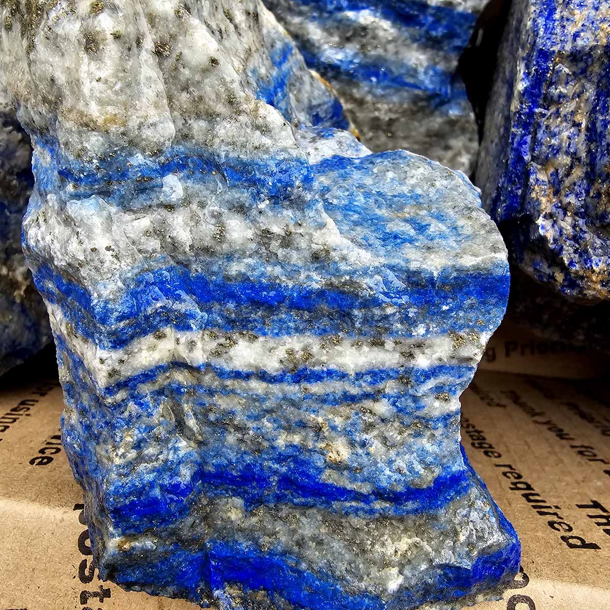 Lapis Lazuli Lapidary Cutting Rough Flatrate!  Deep Blue!