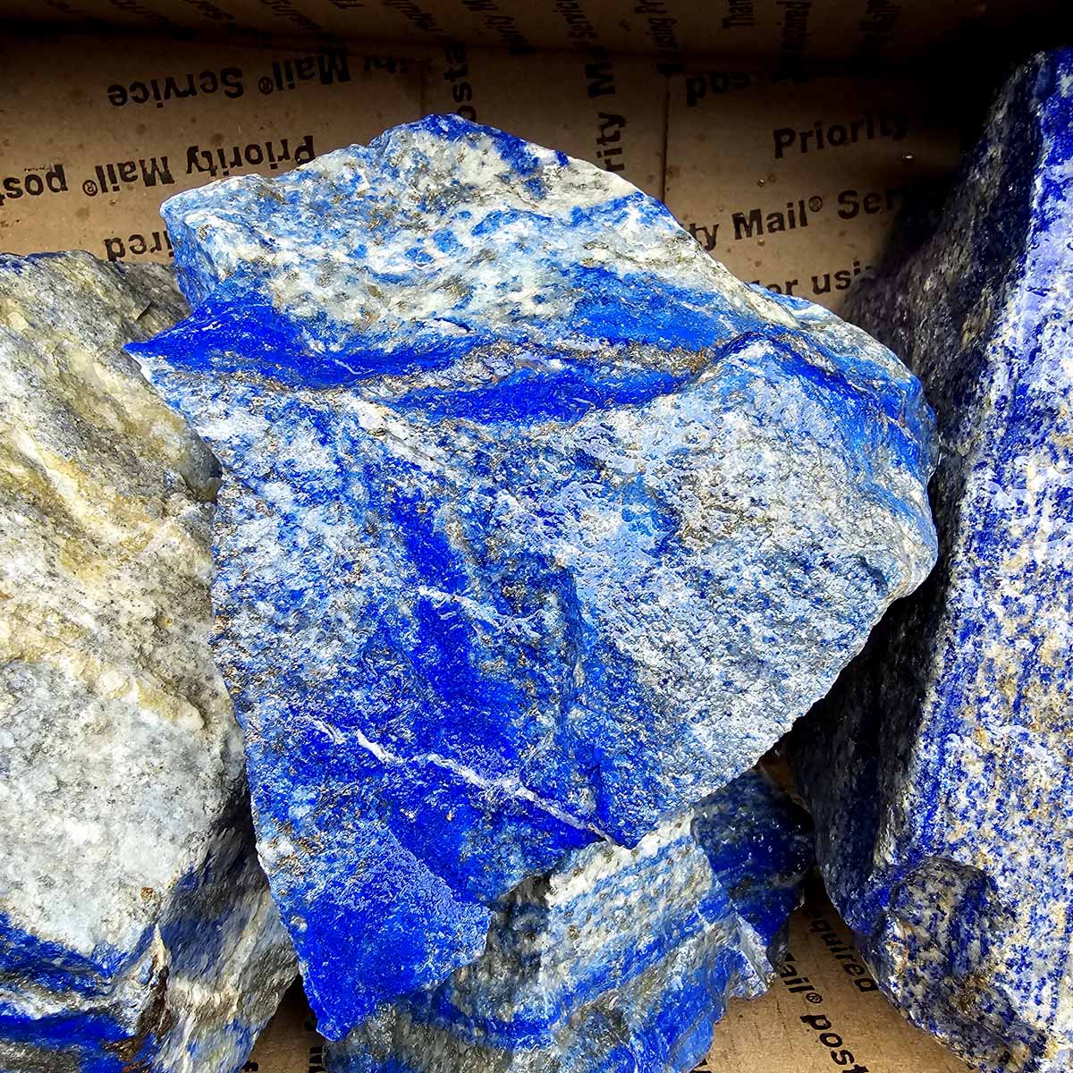 Lapis Lazuli Lapidary Cutting Rough Flatrate!  Deep Blue!