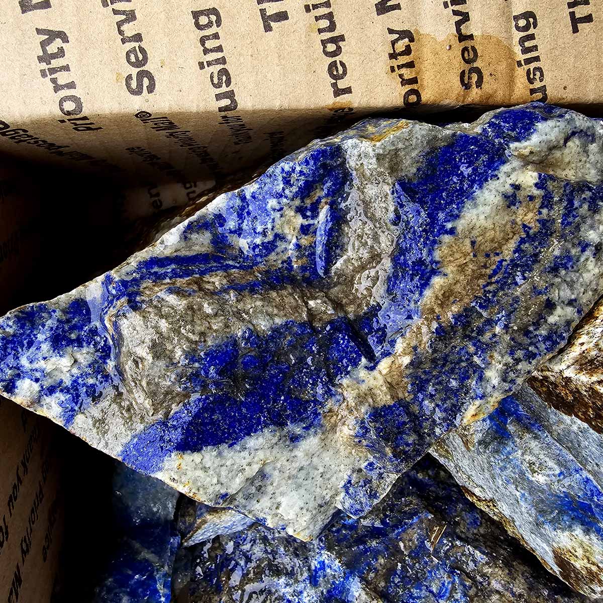 Lapis Lazuli Lapidary Cutting Rough Flatrate!  Deep Blue!