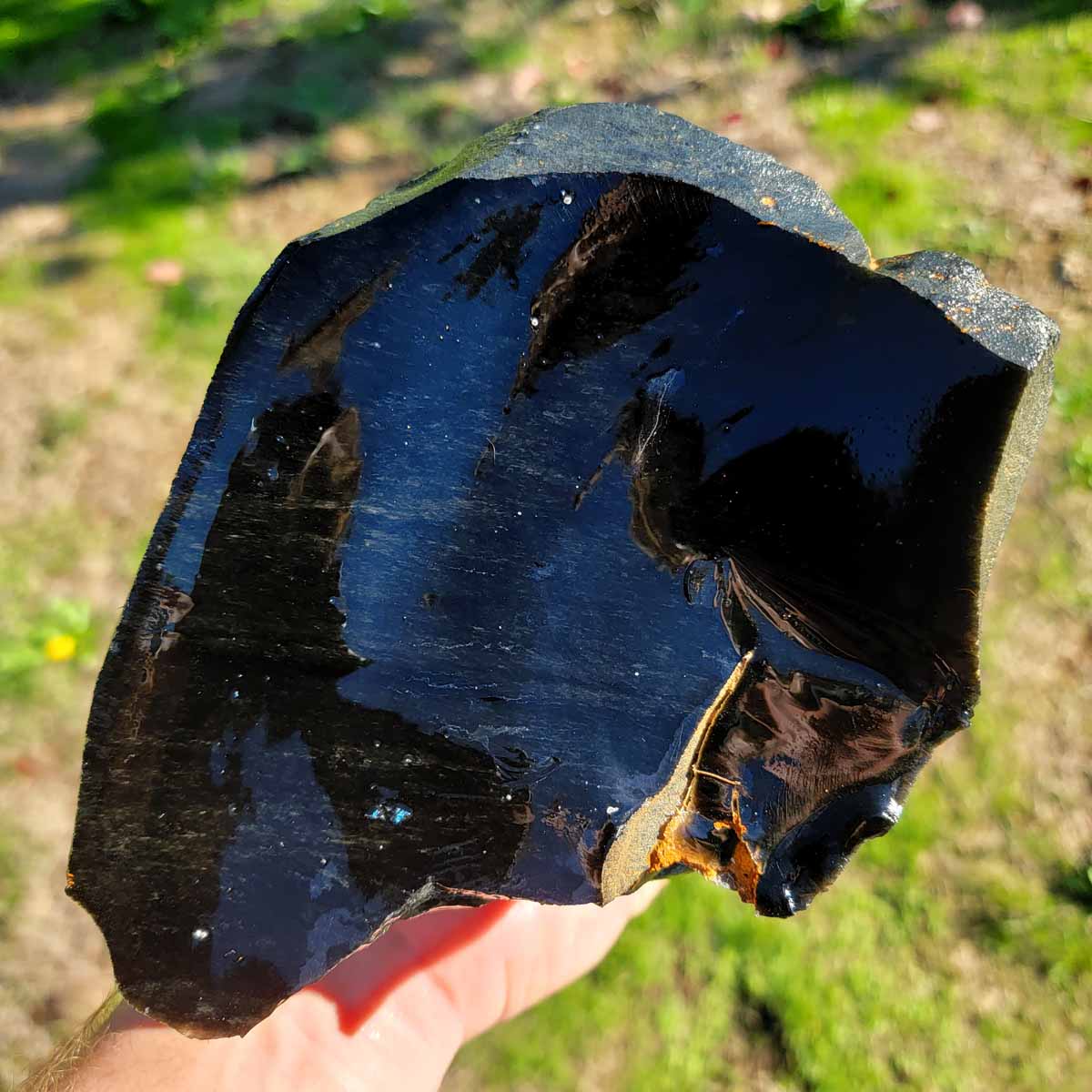 Highgrade Mexican Velvet Obsidian Rough Chunk!