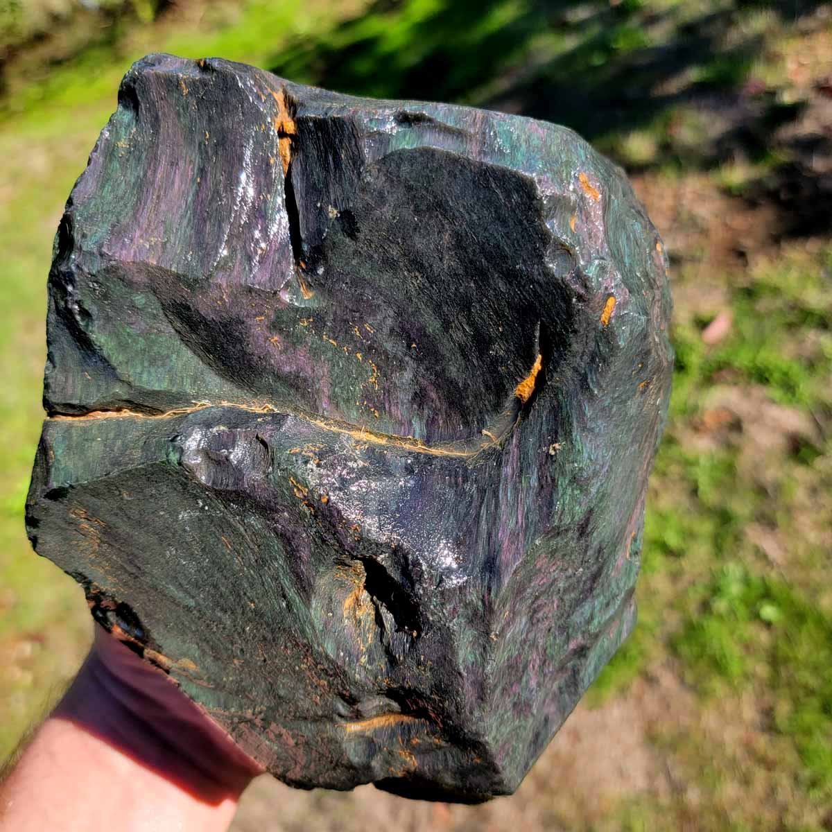 Highgrade Mexican Velvet Obsidian Rough Chunk!