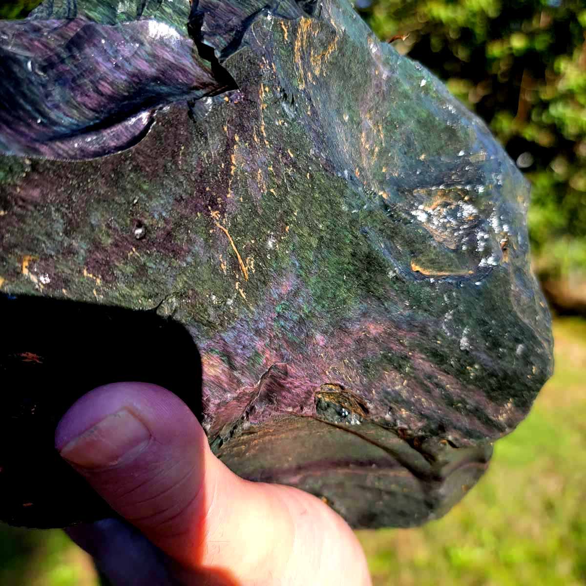 Highgrade Mexican Velvet Obsidian Rough Chunk!