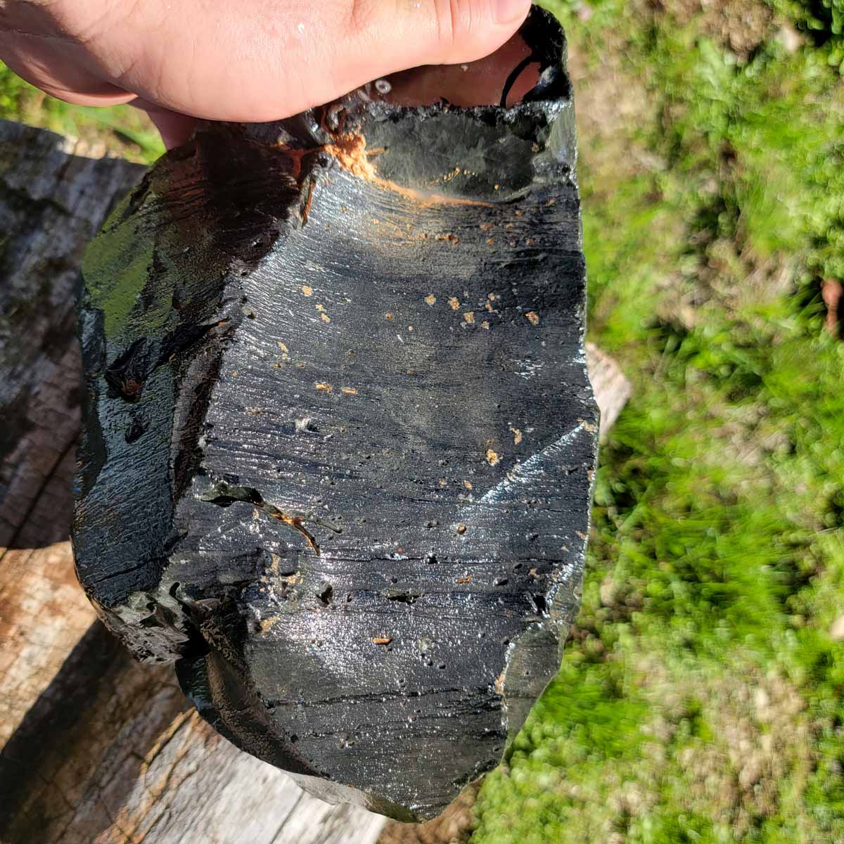 Large Mexican Velvet Obsidian Rough Chunk!