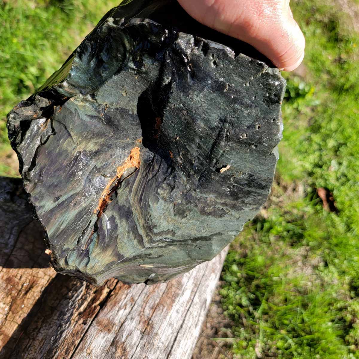 Large Mexican Velvet Obsidian Rough Chunk!