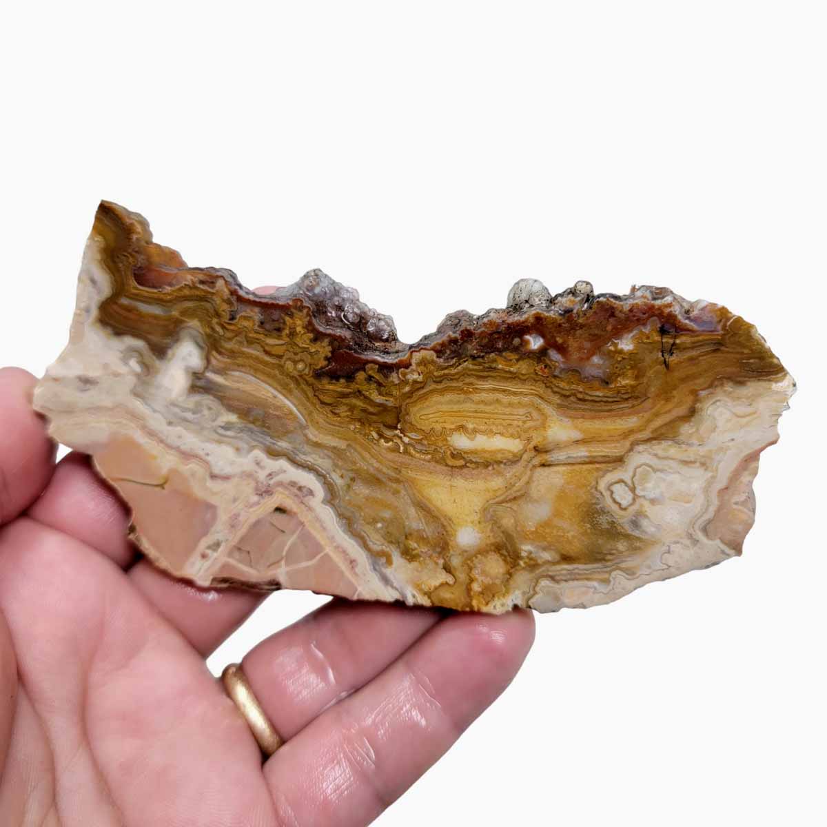 Lysite Agate Wyoming Blizzard Stone Slab!  Lapidary Stone Slab!