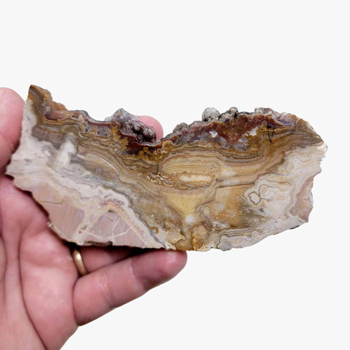 Lysite Agate Wyoming Blizzard Stone Slab!  Lapidary Stone Slab!