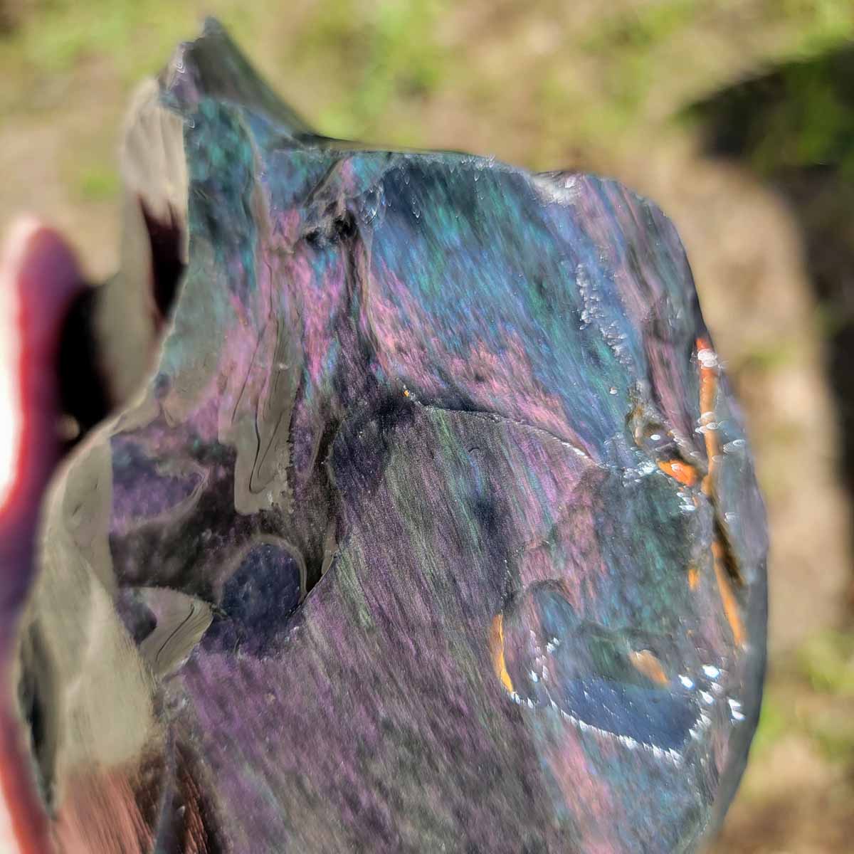 Highgrade Mexican Velvet Obsidian Rough Chunk!