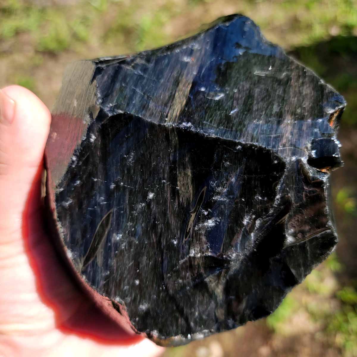 Highgrade Mexican Velvet Obsidian Rough Chunk!