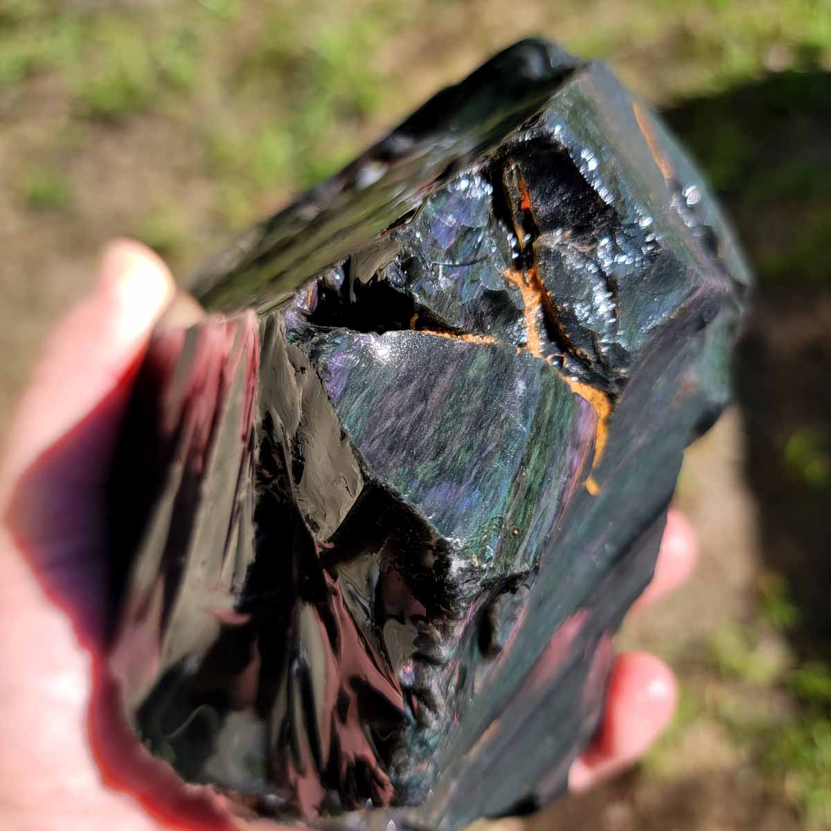 Highgrade Mexican Velvet Obsidian Rough Chunk!