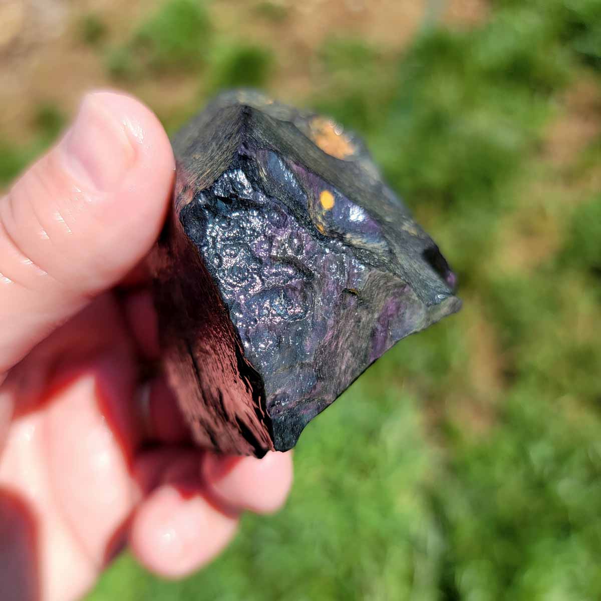 Highgrade Mexican Velvet Obsidian Rough Chunk!