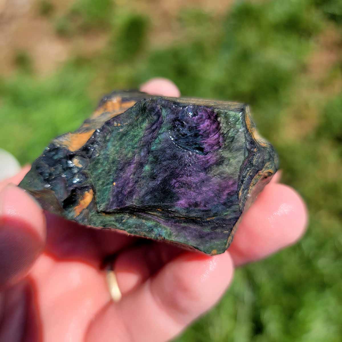 Highgrade Mexican Velvet Obsidian Rough Chunk!