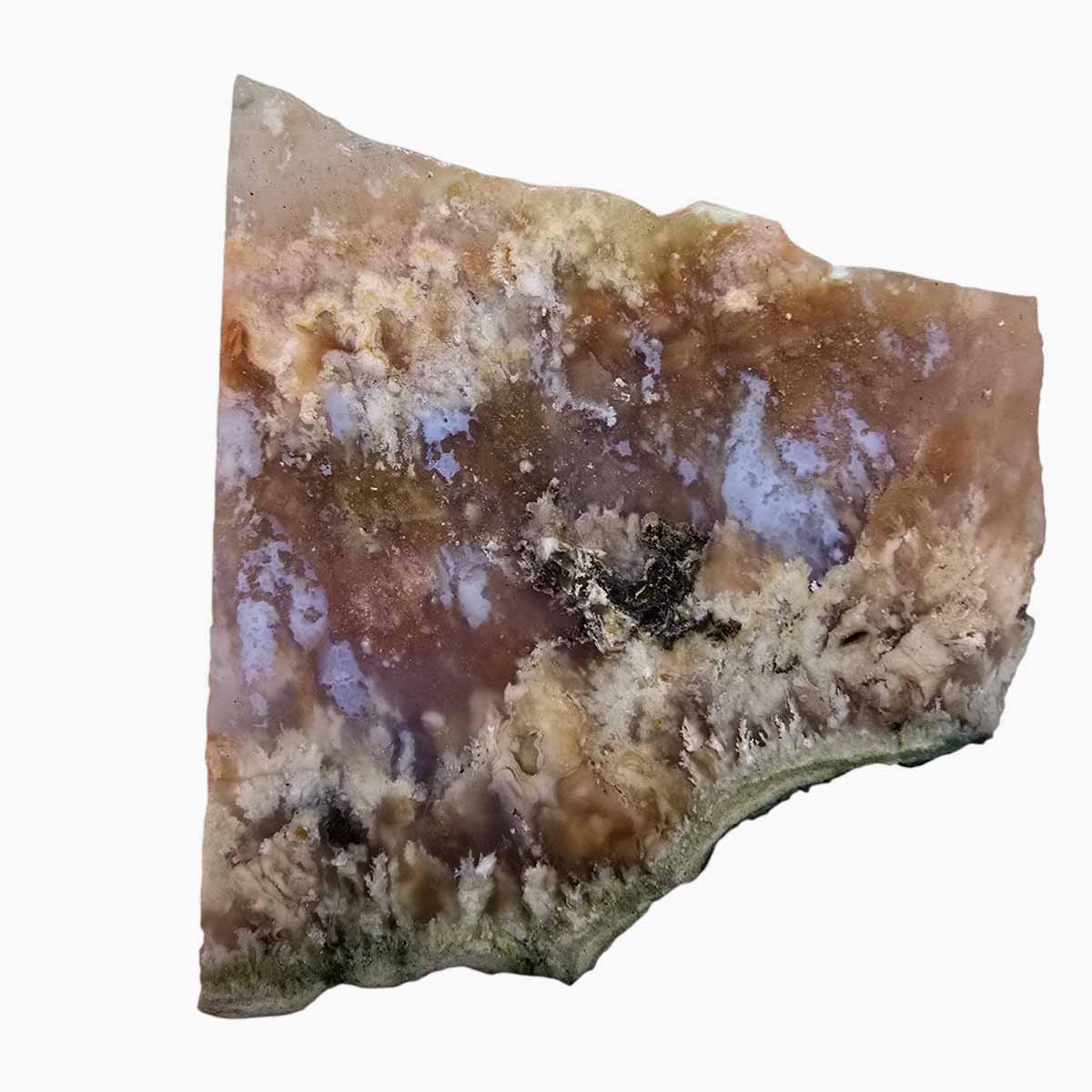 Nyssa Plume Agate Slab  Lapidary Stone Slice Cut Rock