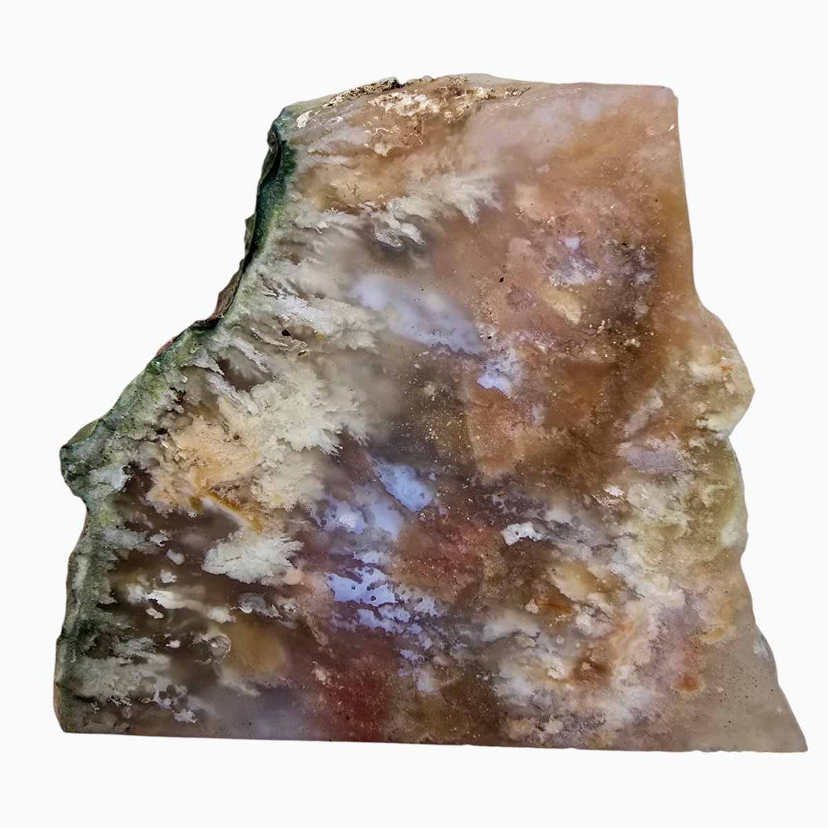 Nyssa Plume Agate Slab  Lapidary Stone Slice Cut Rock