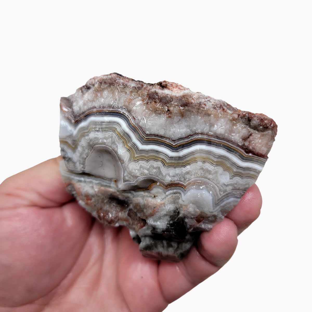 Old Vein Lace Agate Rough Chunk!