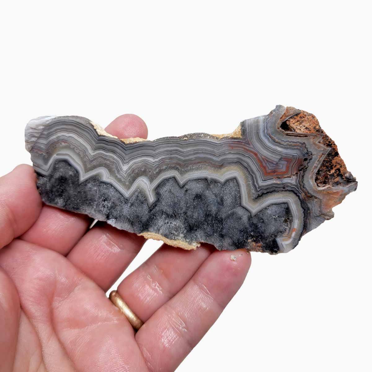 Old Vein Crazy Lace Agate Slab!  Lapidary Stone Slab!