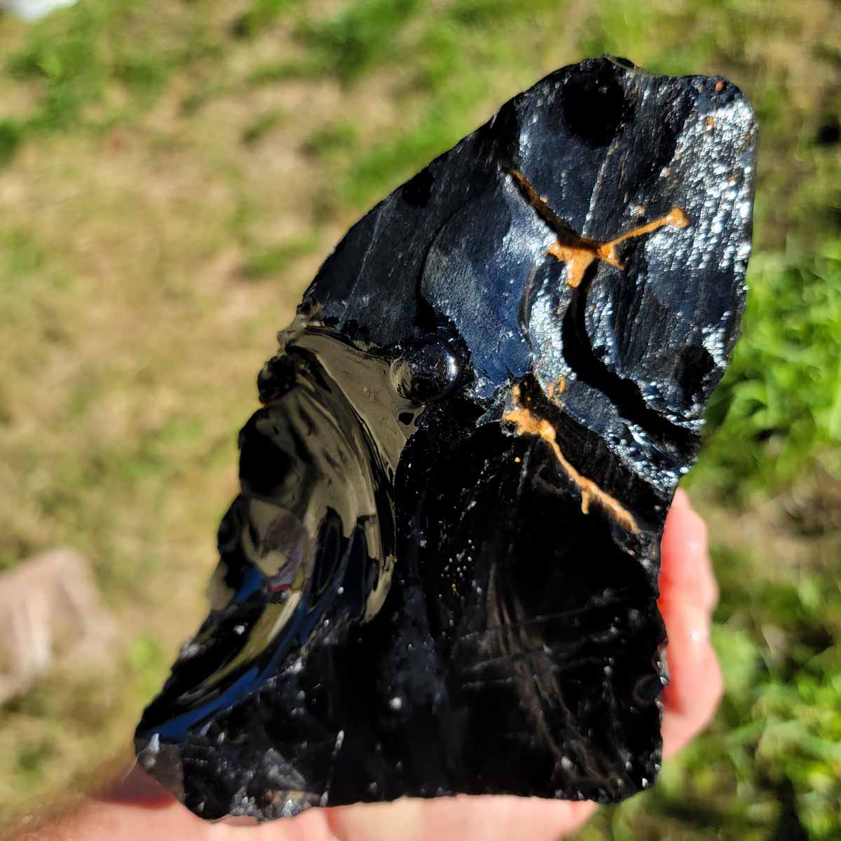 Highgrade Mexican Velvet Obsidian Rough Chunk!