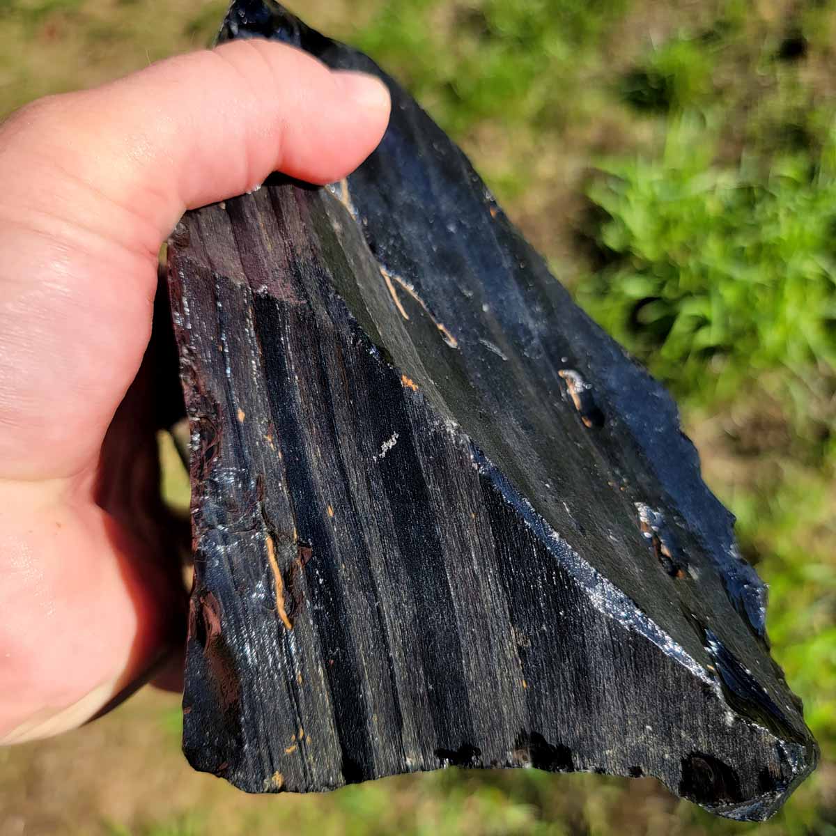 Highgrade Mexican Velvet Obsidian Rough Chunk!