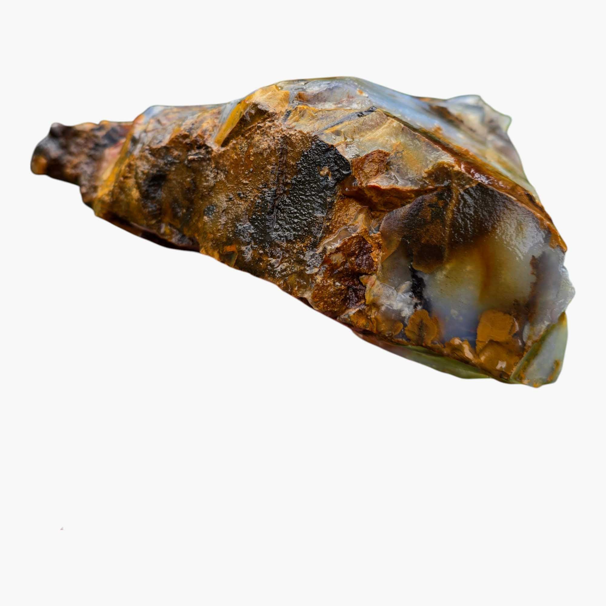 Old Stock Polka Dot Agate Blue Ice Lapidary Cutting Rough Chunk