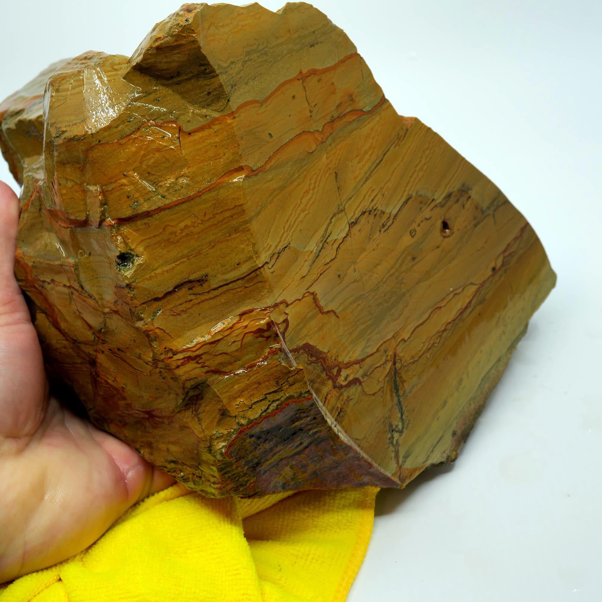 Owyhee Picture Jasper Cut and Proven - Believed Windy Ridge Variety - 18 lbs