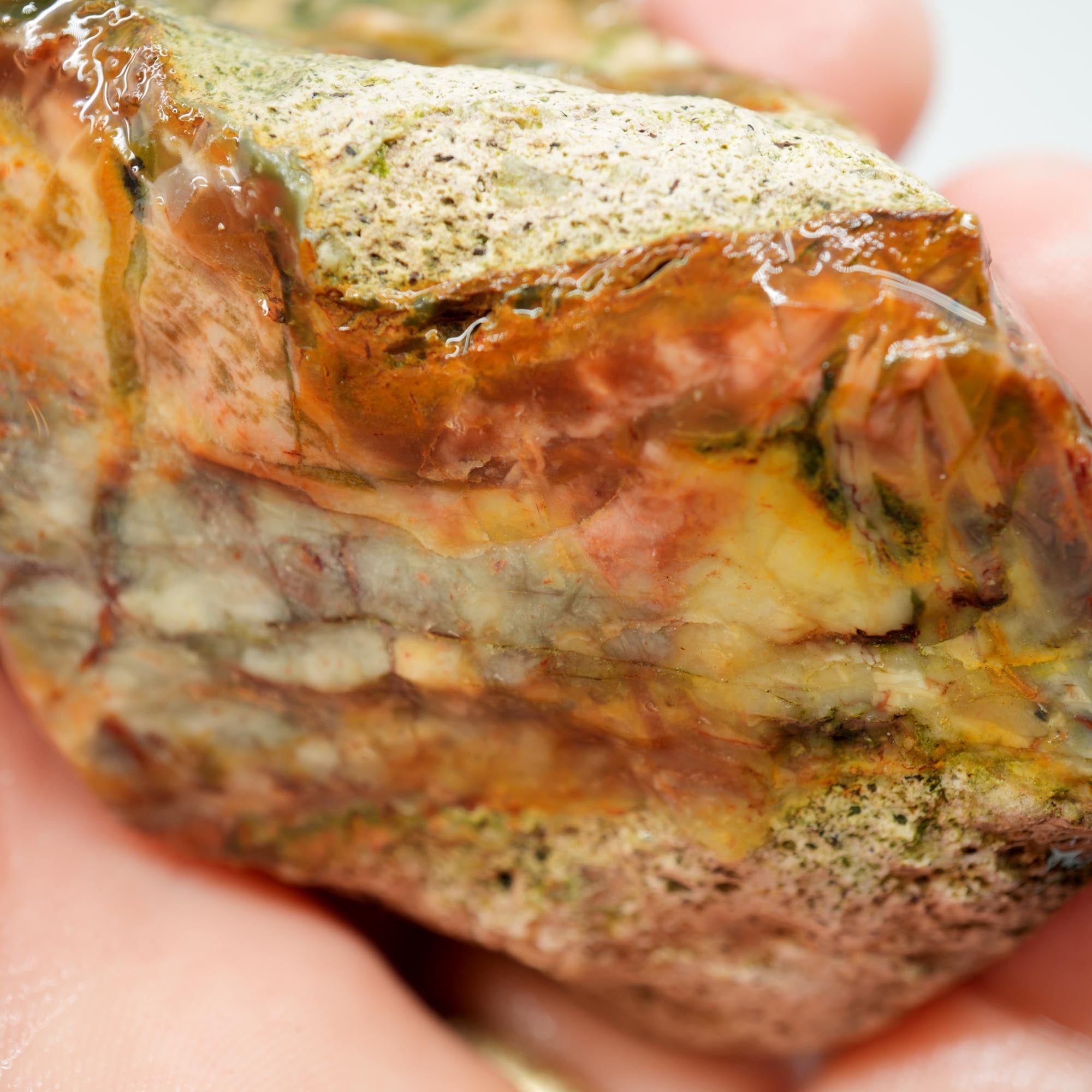 Morrisonite Jasper Rough - Old Stock Creamy Blue and Red Trimmer