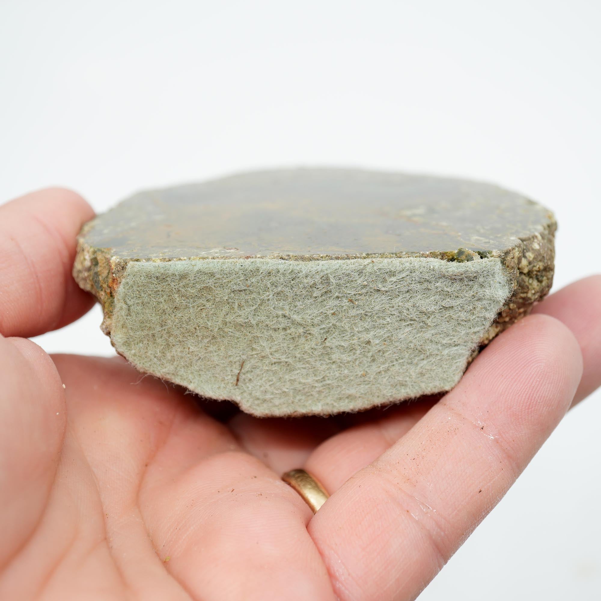 Lucky Strike Thunderegg Polished Display Specimen - Old Stock with Felt Base