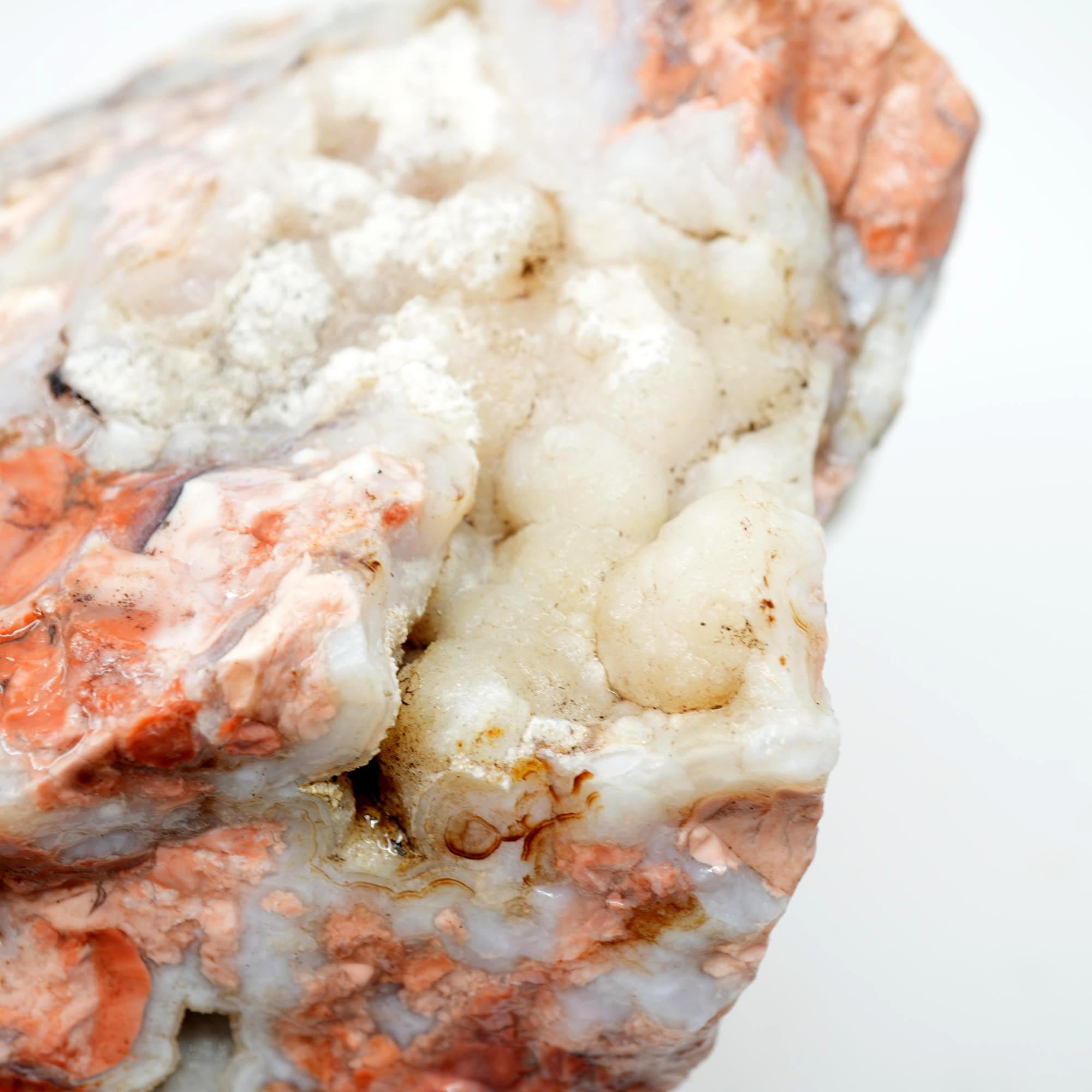 Cotton Candy Agate Rough - Large High-Grade Cutter with Grape Druzy and Breccia