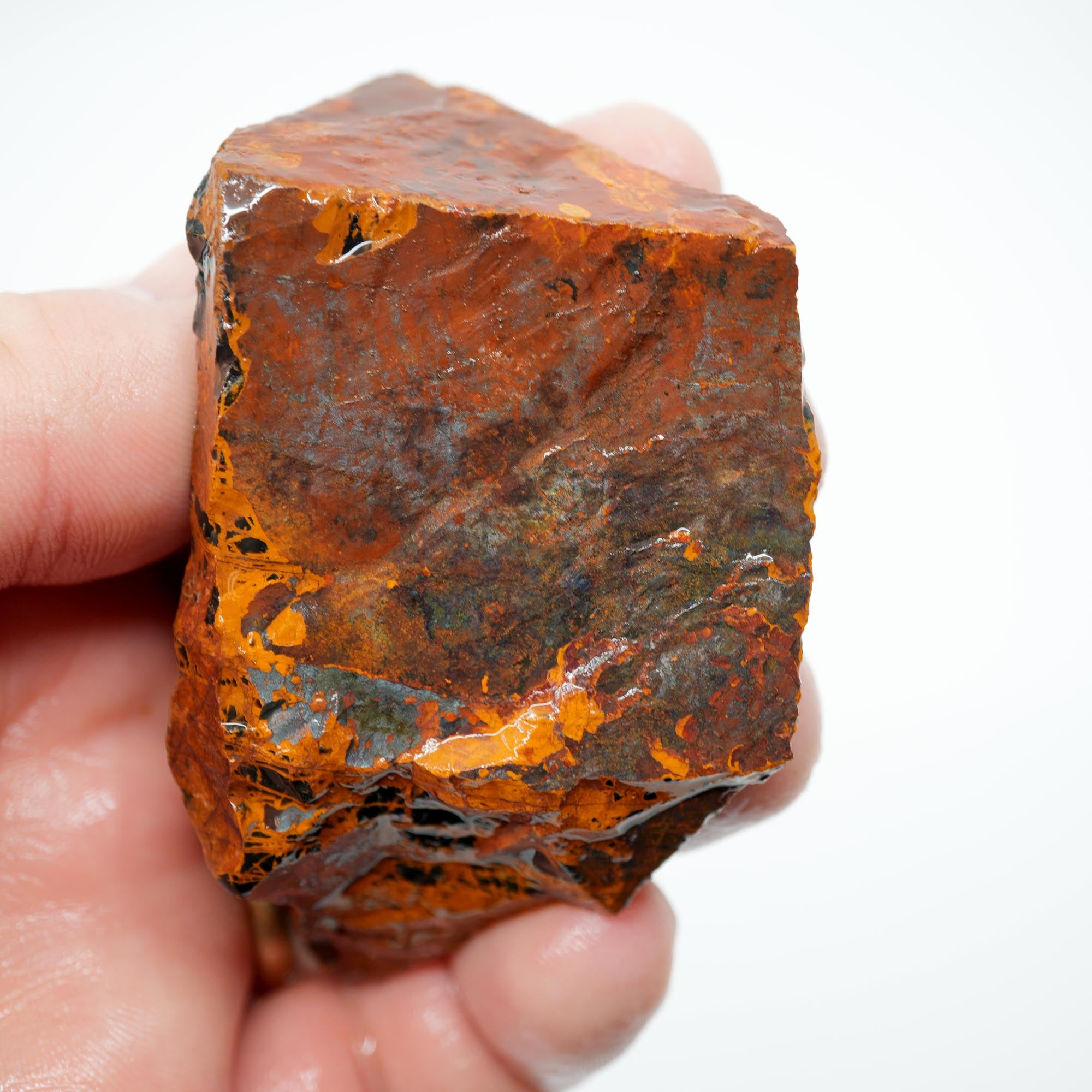 Pilbara Jasper Endcut - High-Grade Pattern on Cut Face Display