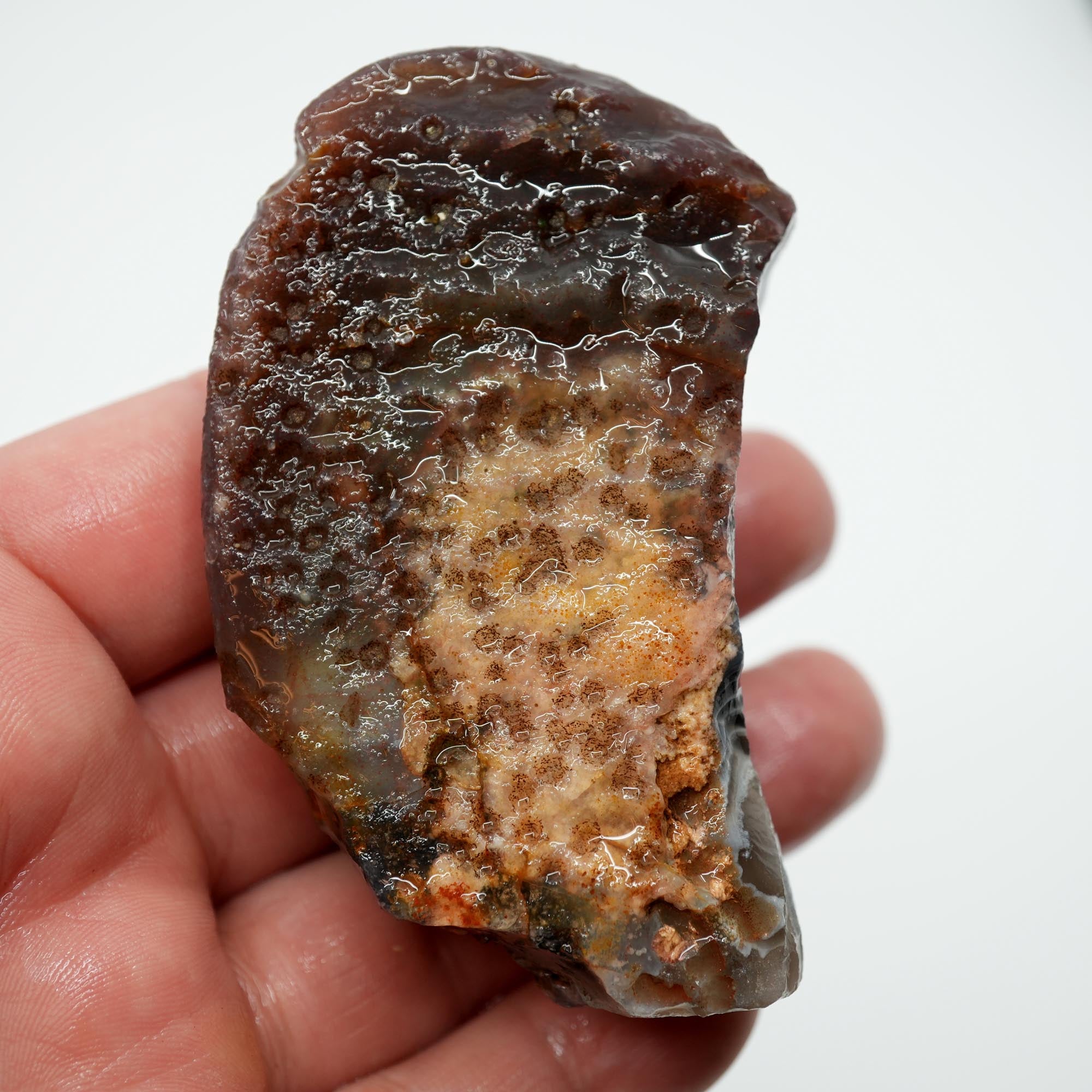 Botswana Agate Rough - Old Stock Deep Blue with Well-Defined Shadow Lines