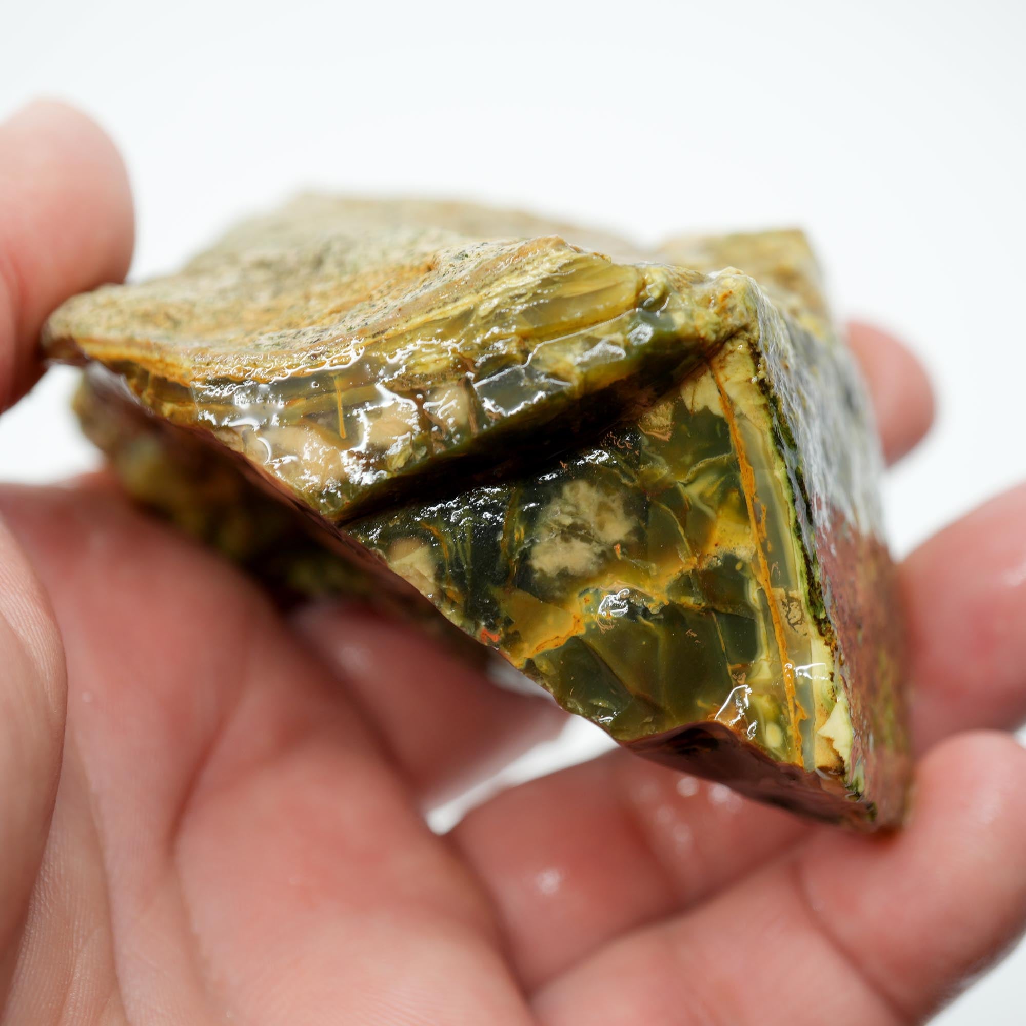 Morrisonite Jasper Rough - Old Stock Dark Green Purple with Iconic Flowing Pattern