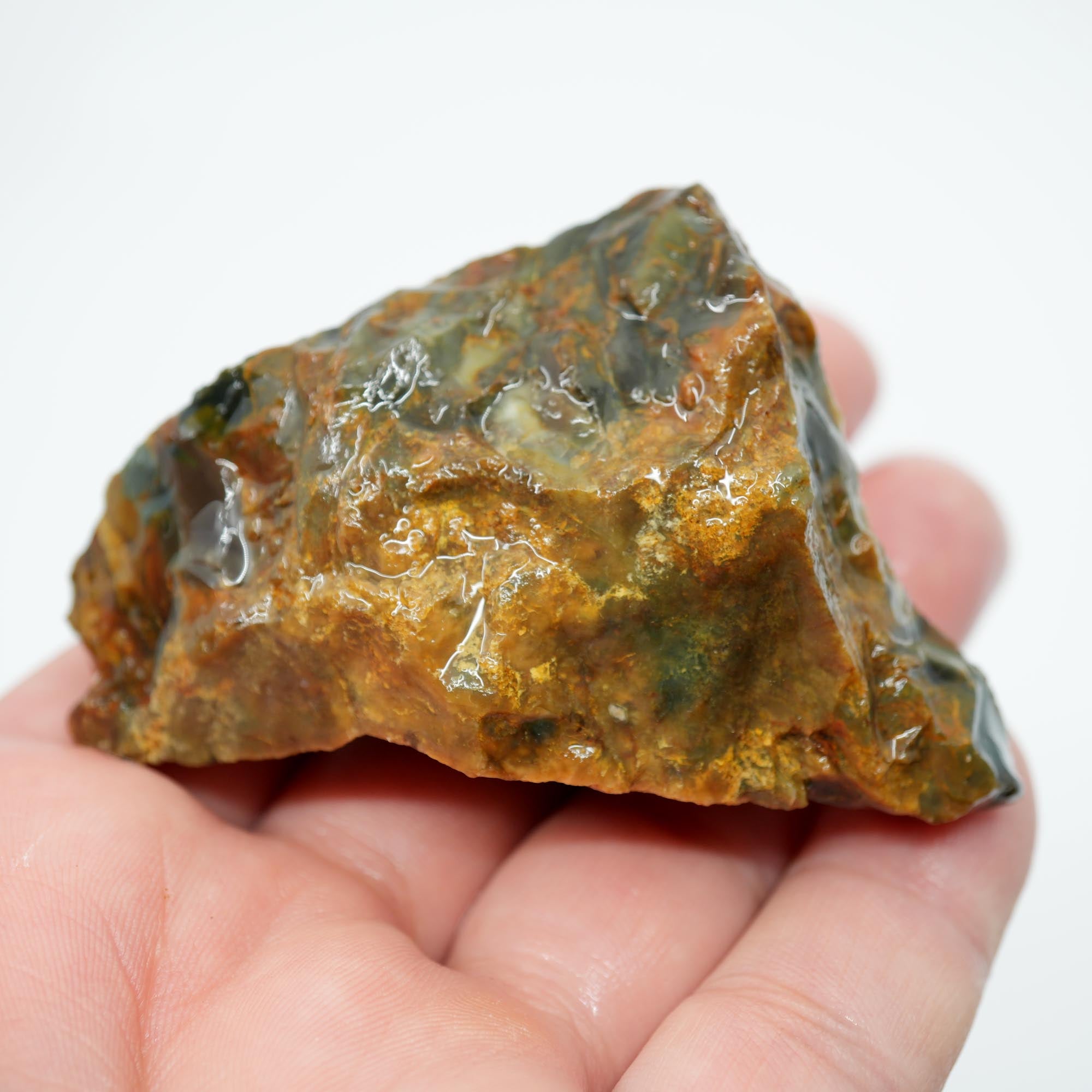 Morrisonite Jasper Rough - Old Stock Dominant Green Blue Pattern Trimmer