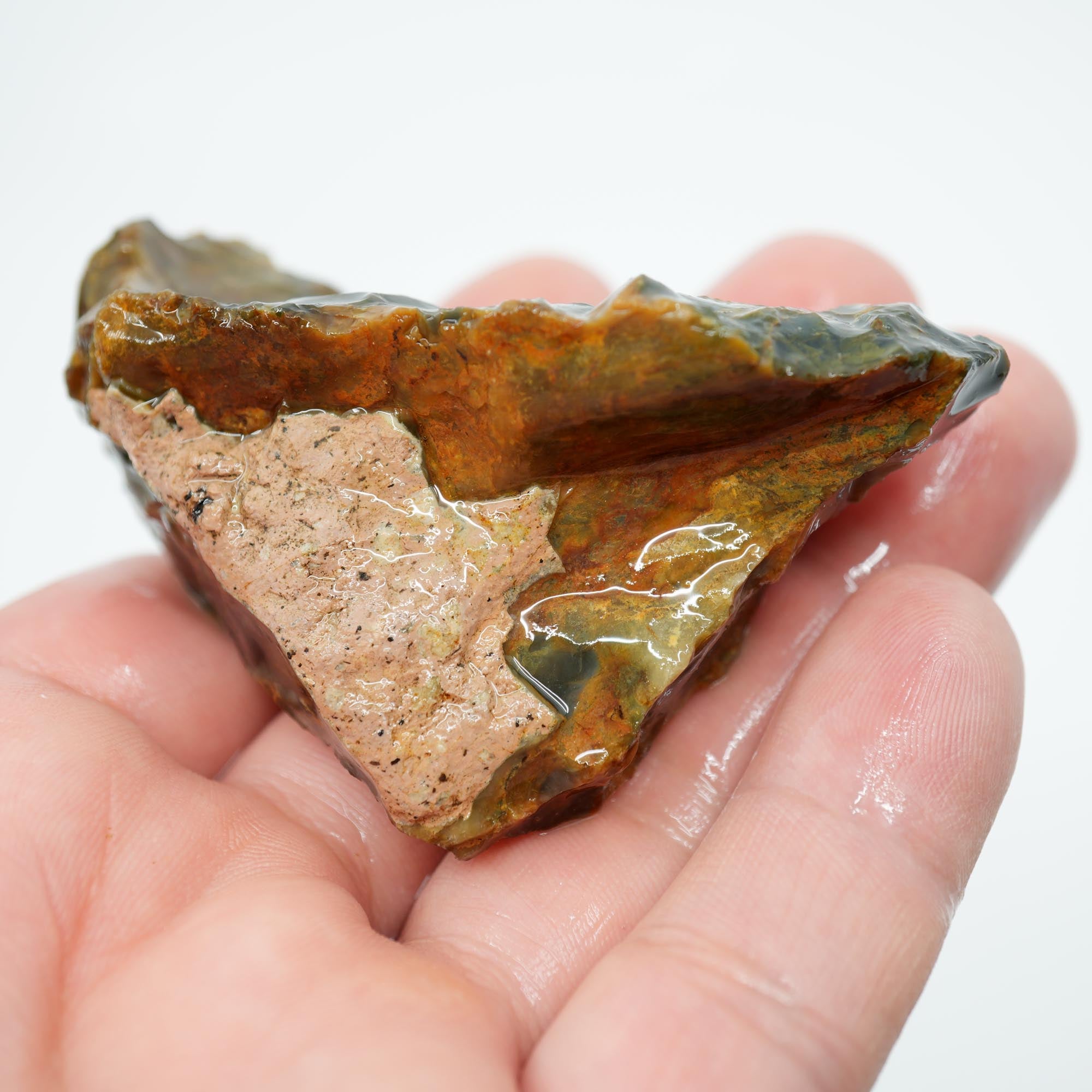 Morrisonite Jasper Rough - Old Stock Dominant Green Blue Pattern Trimmer