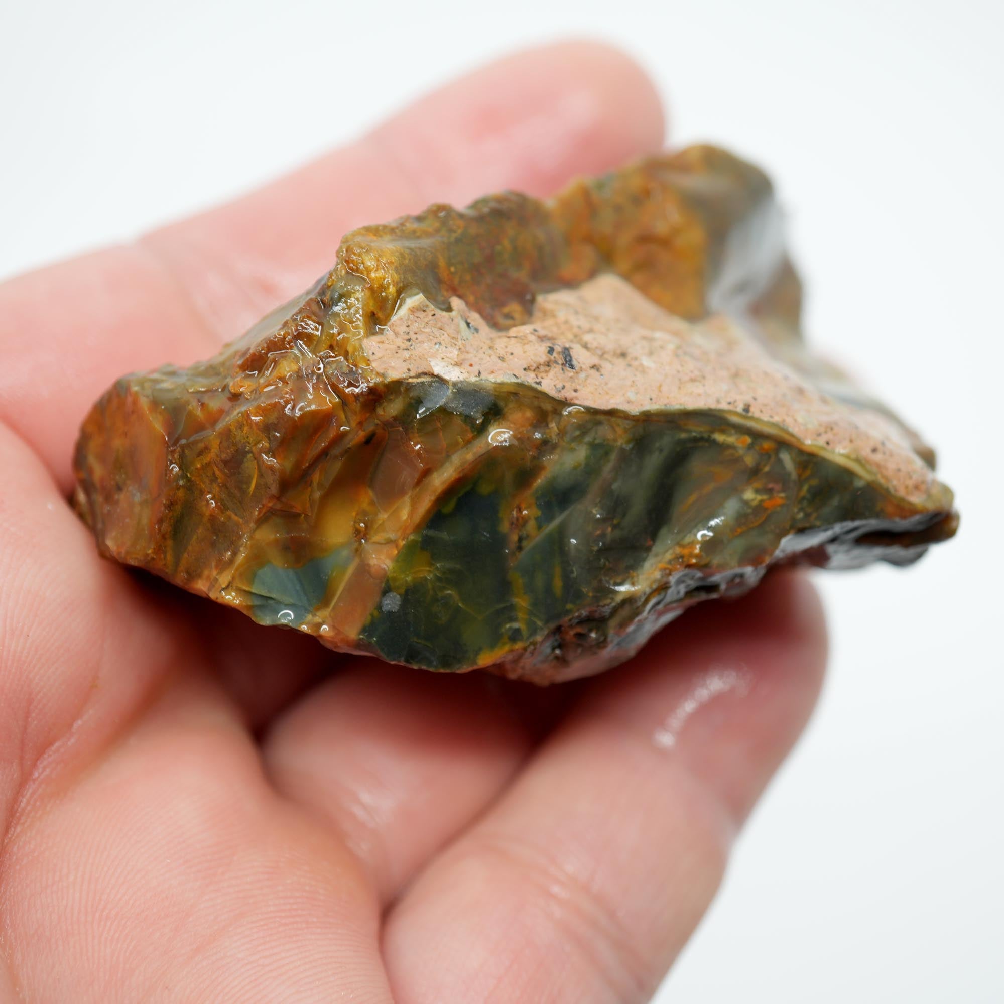 Morrisonite Jasper Rough - Old Stock Dominant Green Blue Pattern Trimmer