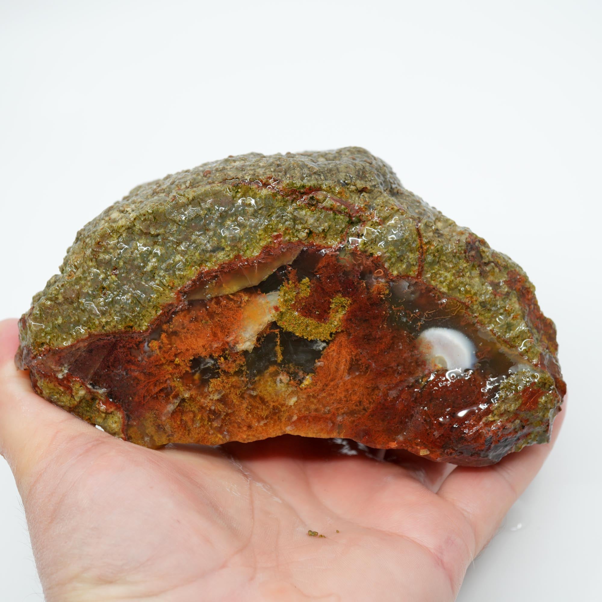 Lucky Strike Thunderegg Rough - Possibly Desolation Canyon Half Thunderegg Moss