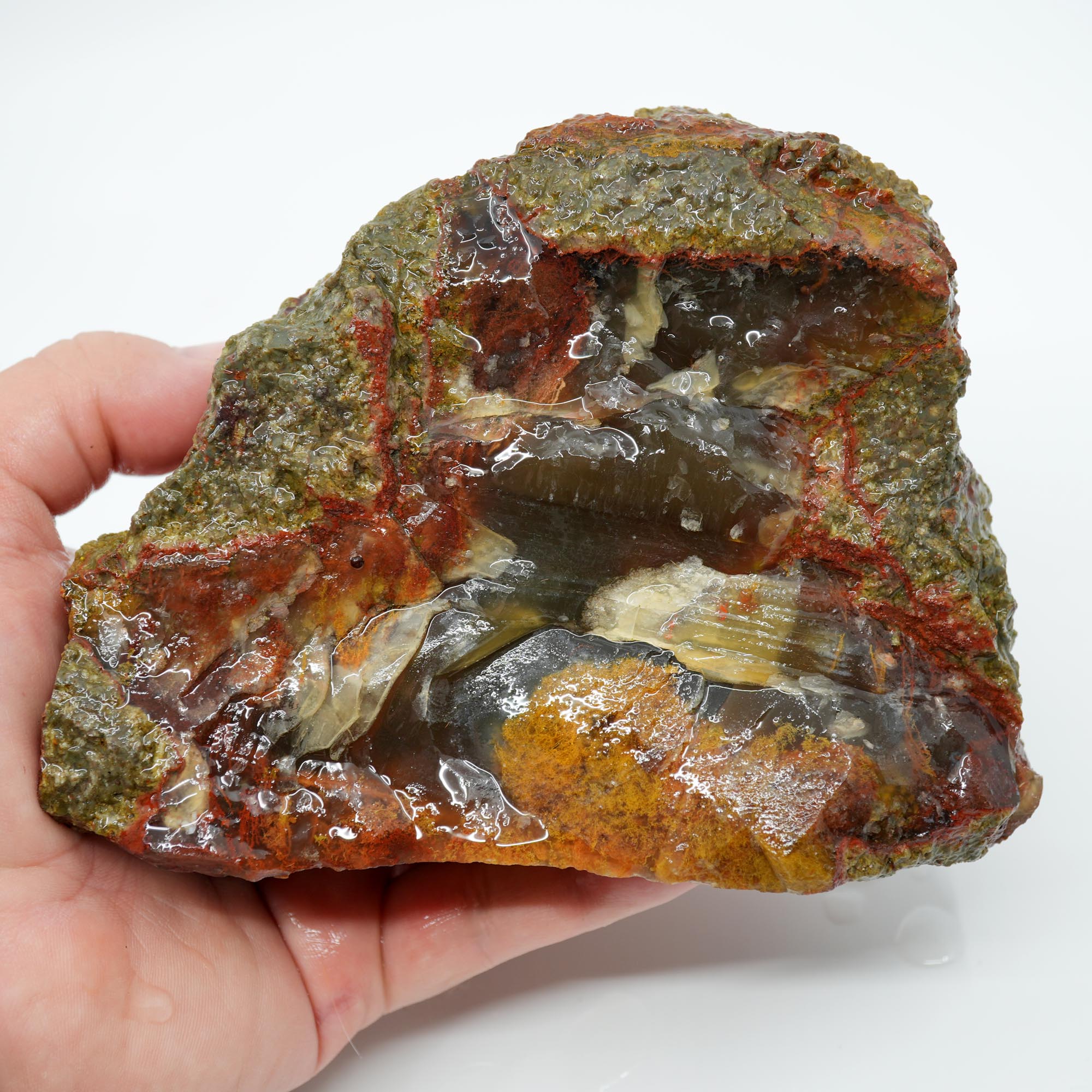 Lucky Strike Thunderegg Rough - Possibly Desolation Canyon Half Thunderegg Moss