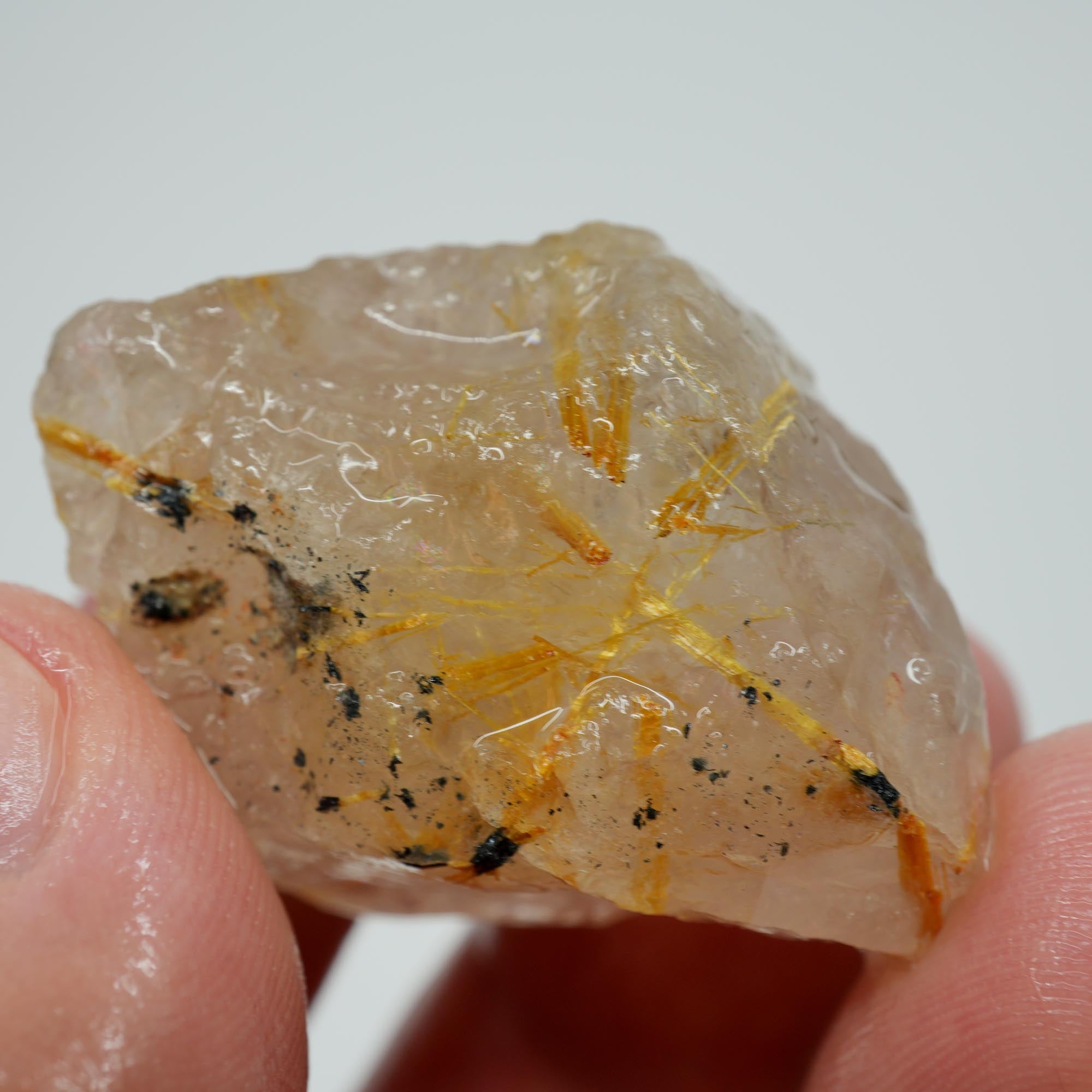 Rutilated Quartz - Angel's Hair Quartz - Brazil Crystal Specimen