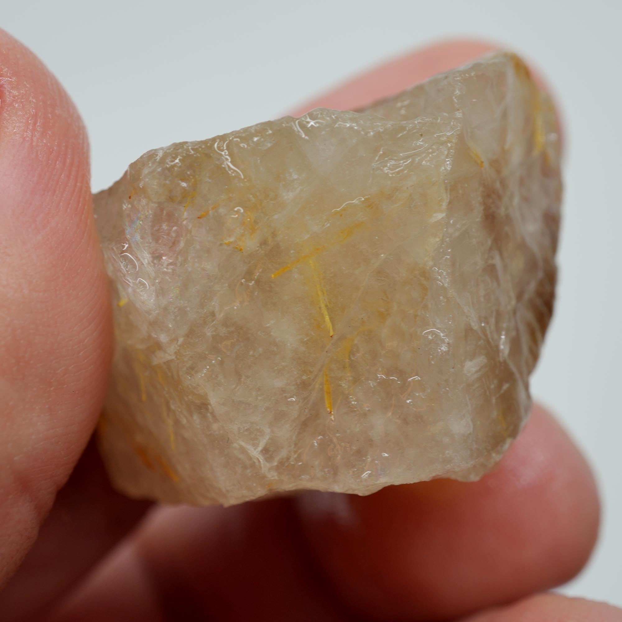 Rutilated Quartz - Angel's Hair Quartz - Brazil Crystal Specimen