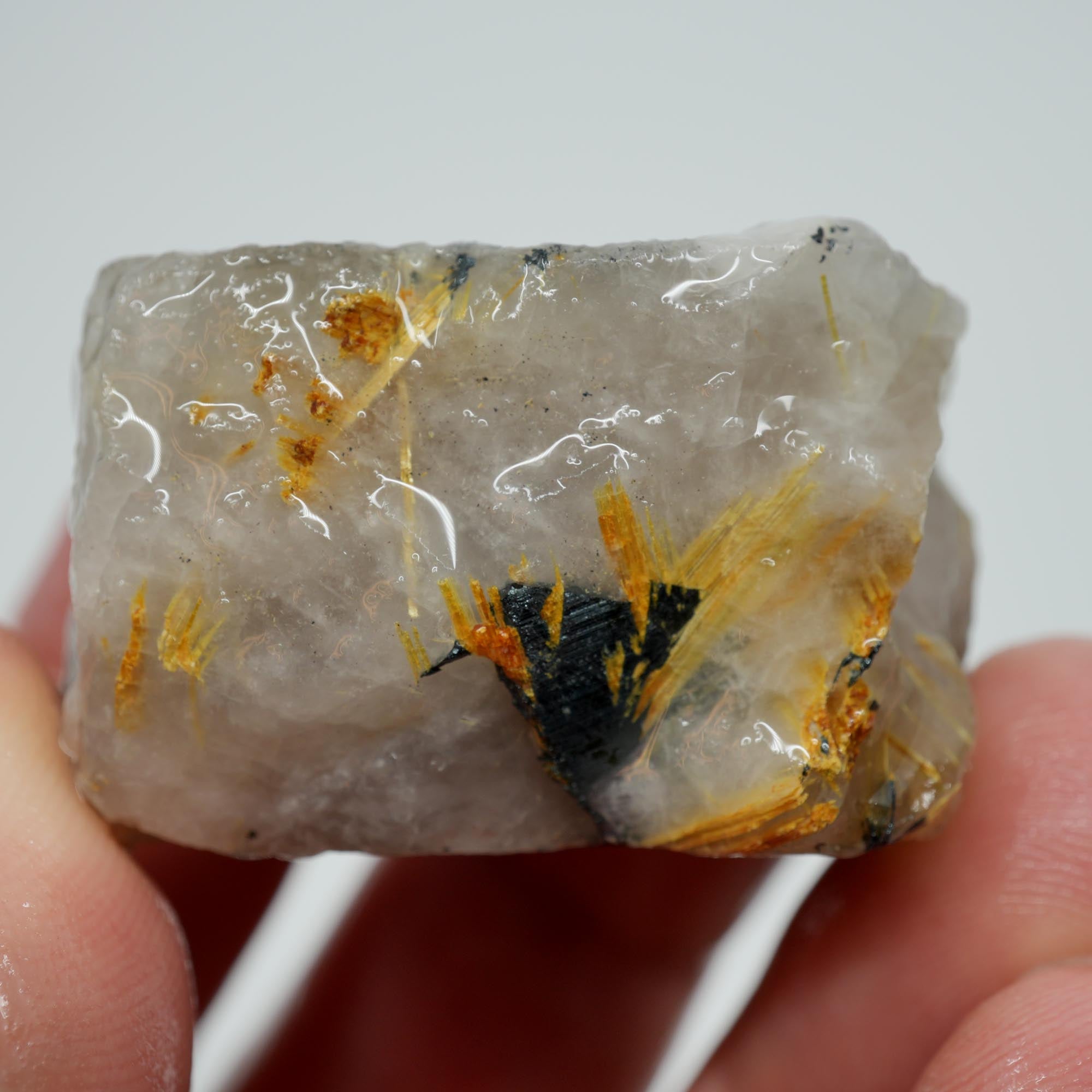 Rutilated Quartz - Golden Needles in Quartz - Brazil Specimen