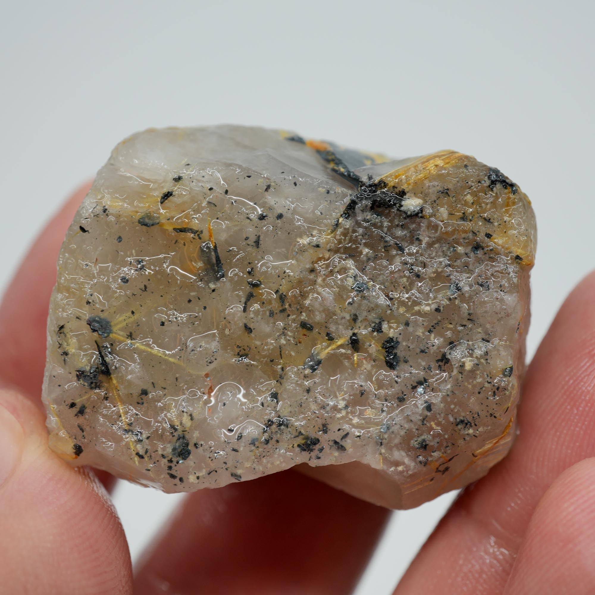 Rutilated Quartz - Golden Needles in Quartz - Brazil Specimen