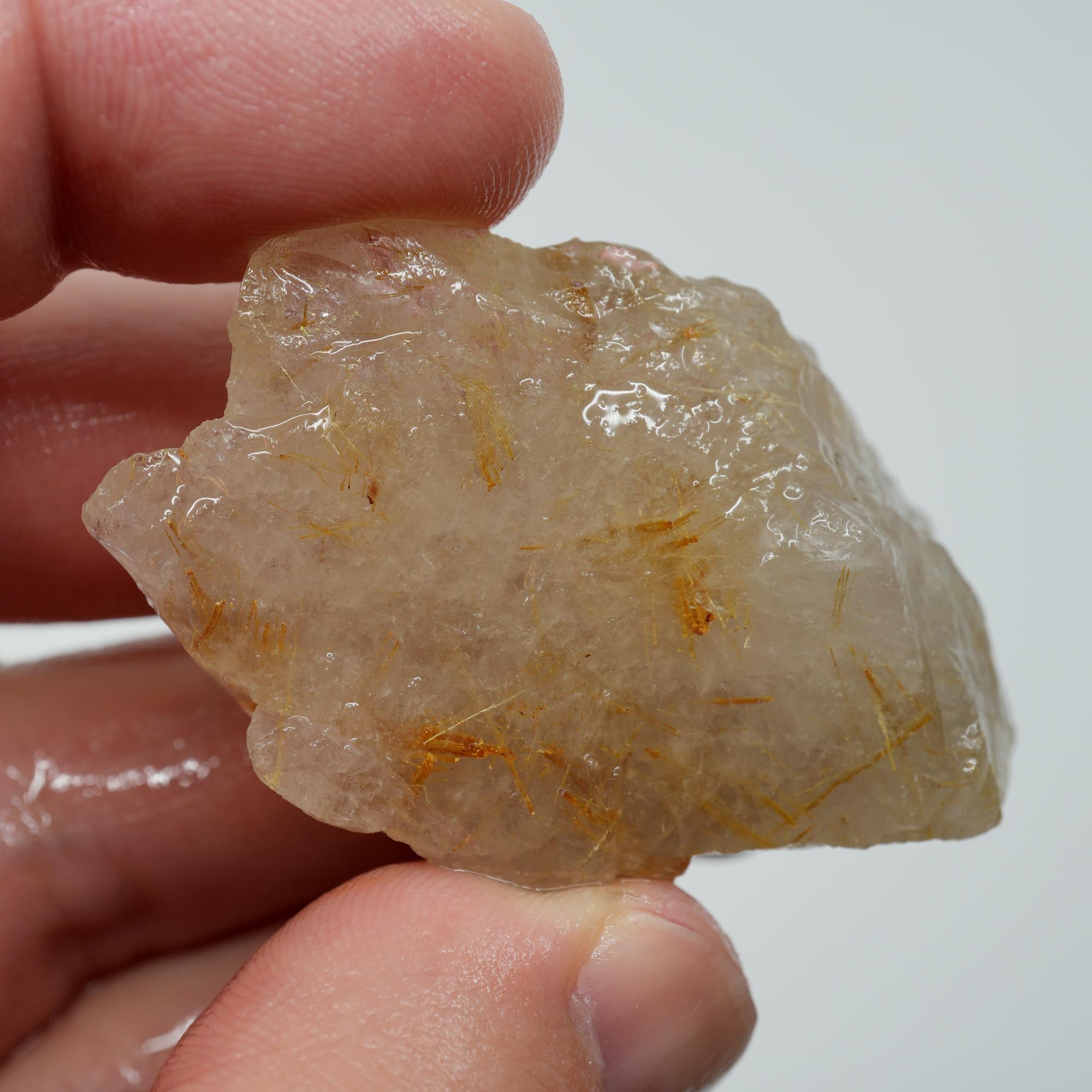 Rutilated Quartz - Rutile Needle Inclusions - Brazilian Specimen