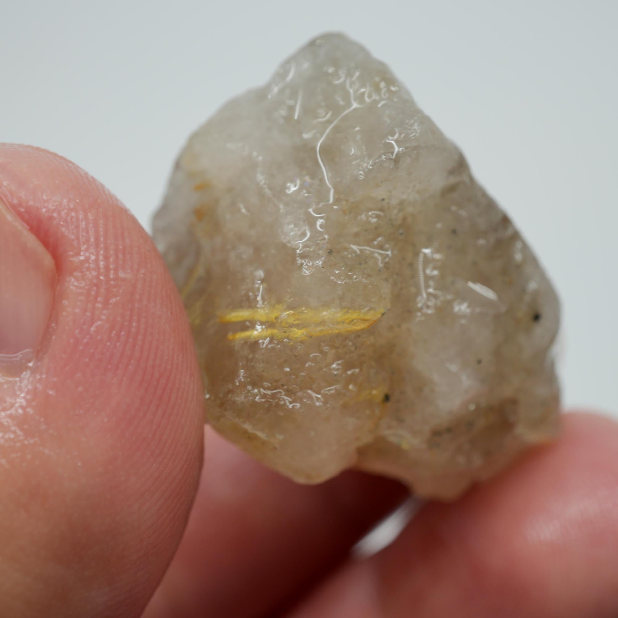 Rutilated Quartz - Golden Flash Rutile - Brazil Crystal Specimen