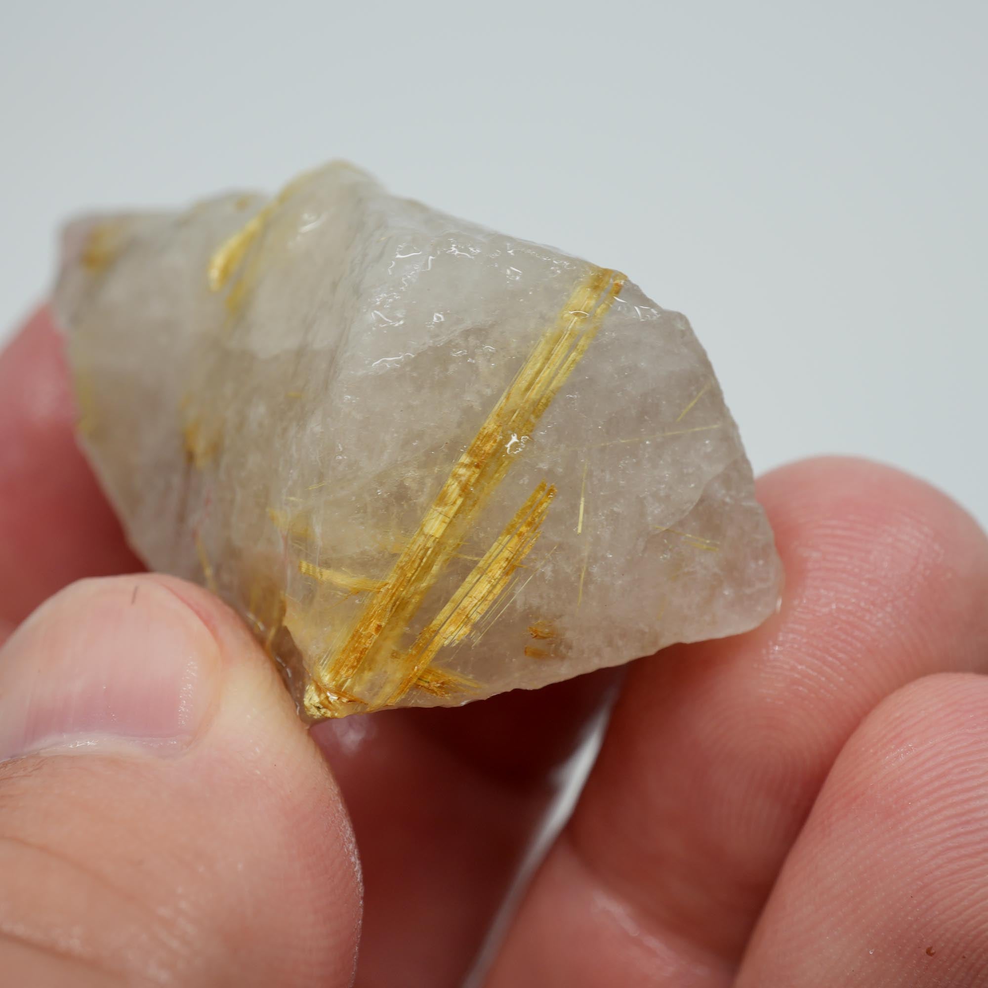 Rutilated Quartz - Needle Inclusion Crystal - Brazilian Specimen