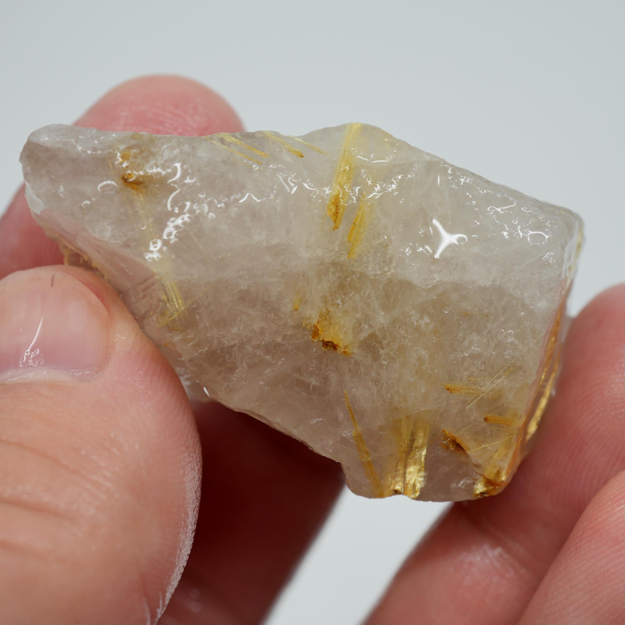 Rutilated Quartz - Needle Inclusion Crystal - Brazilian Specimen