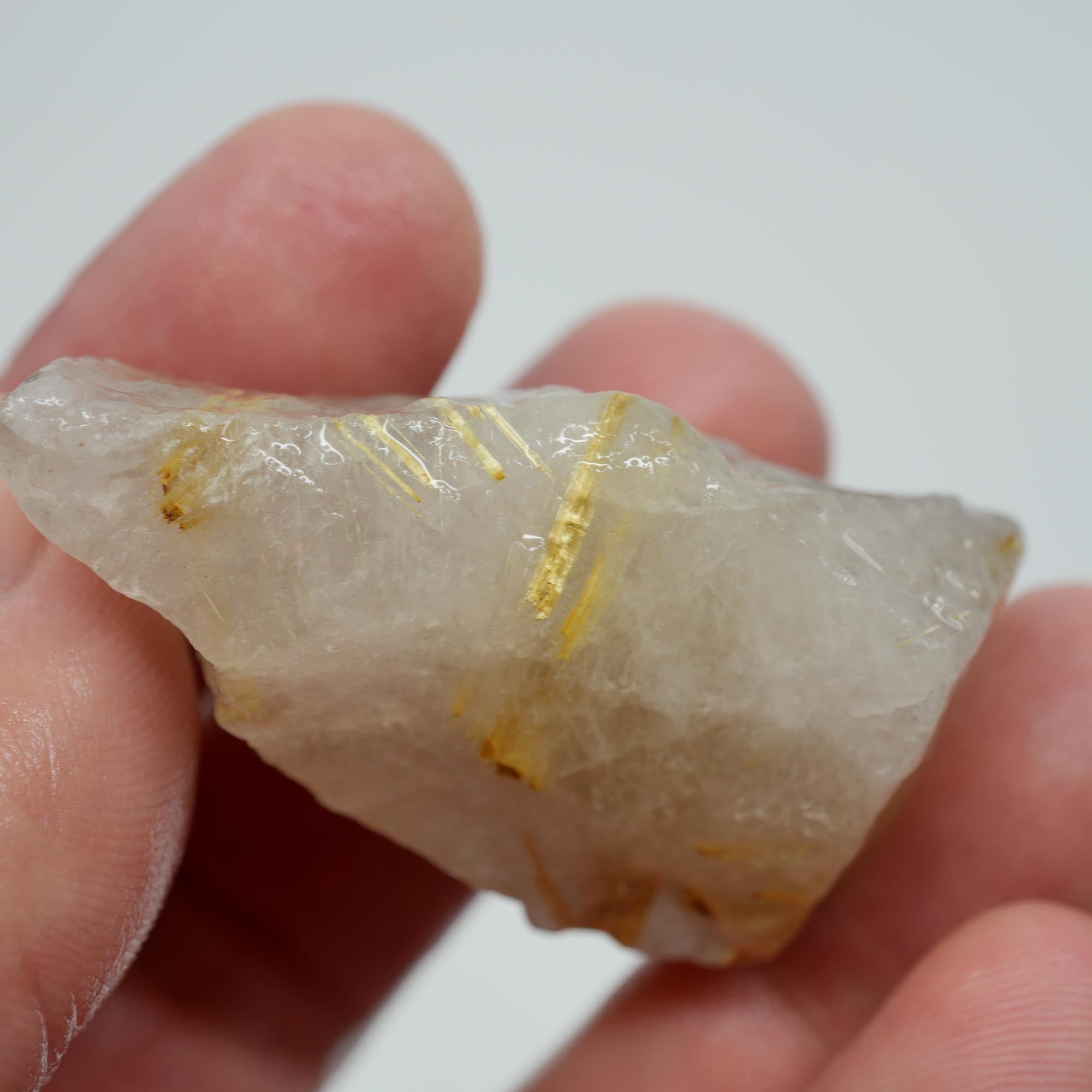 Rutilated Quartz - Needle Inclusion Crystal - Brazilian Specimen