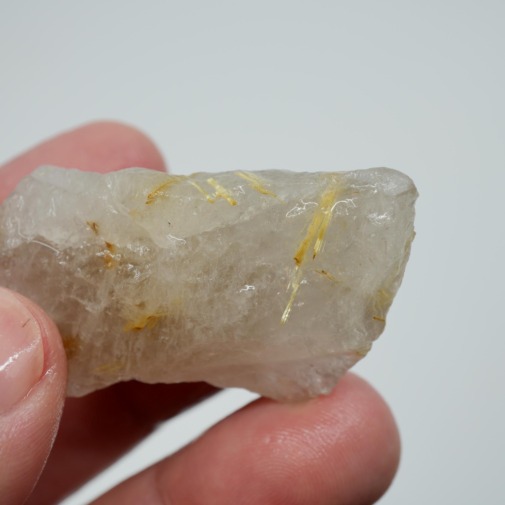 Rutilated Quartz - Needle Inclusion Crystal - Brazilian Specimen