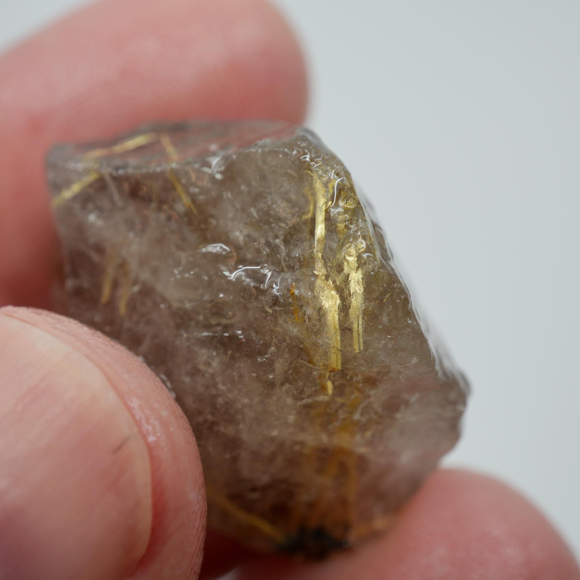 Rutilated Quartz - Golden Threaded Quartz - Brazil Crystal Specimen